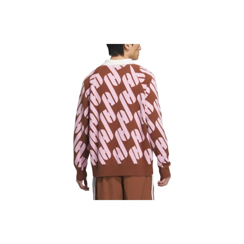 Adidas Originals ADCBC FW24 Adicolor Sweatshirt Unisex Dark Brown/Pink-2