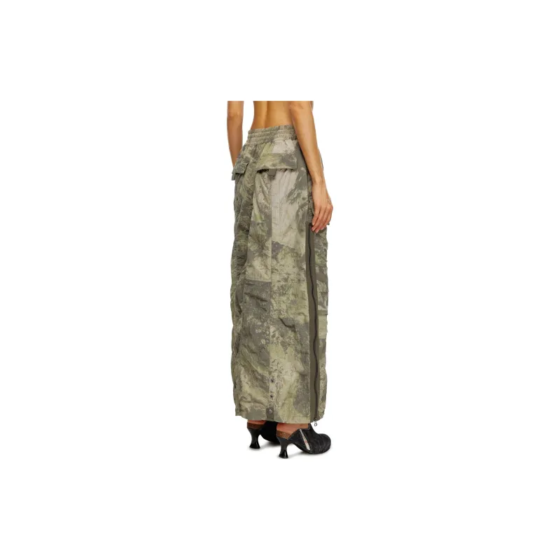 DIESEL O Crep N1 Maxi Skirt-3