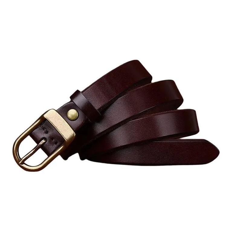 JEANSWEST Cow Leather Leather Belts Women's 2.4cm-5