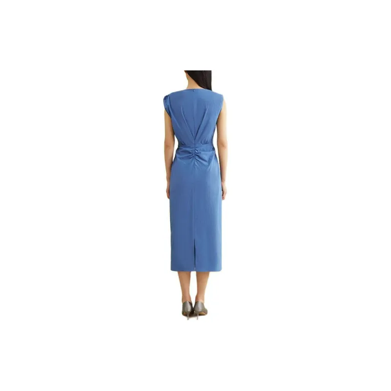 Yiner SS24 Sleeveless Dress Women's Aqua Blue-2