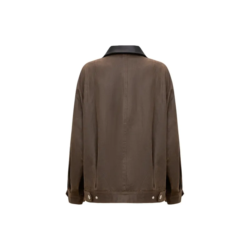 Lost In Echo Cropped Coats Women's-5