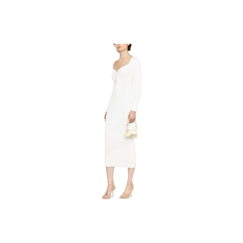 Self-portrait Long-Sleeved Dresses Women's White-3