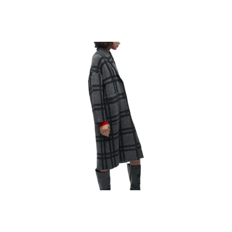 ZARA Coats Women's Gray-4