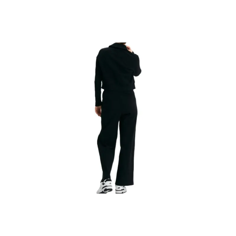 New Balance WOMEN Soft Vertical Pattern Wide Leg Pants Casual Pants Women's Black-2
