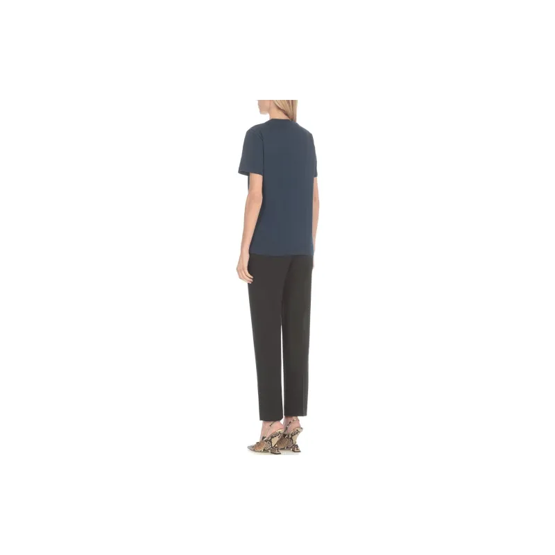 MSGM Logo Printed Crewneck T Shirt-3