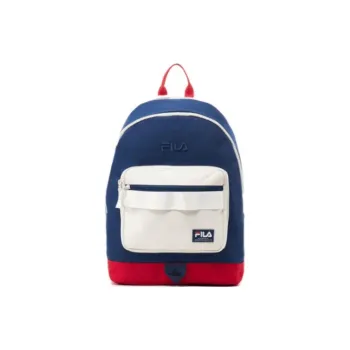 FILA Polyester Backpack Unisex Blue & White & Red