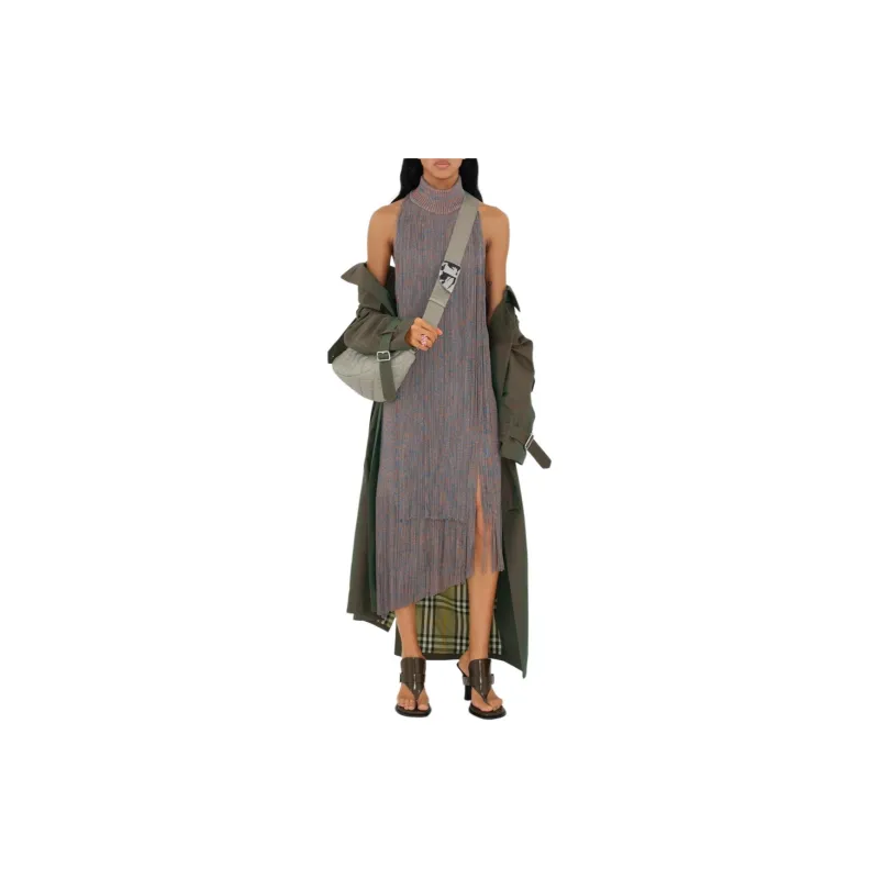 Burberry Trench Coat Women's Classical Style Green-3