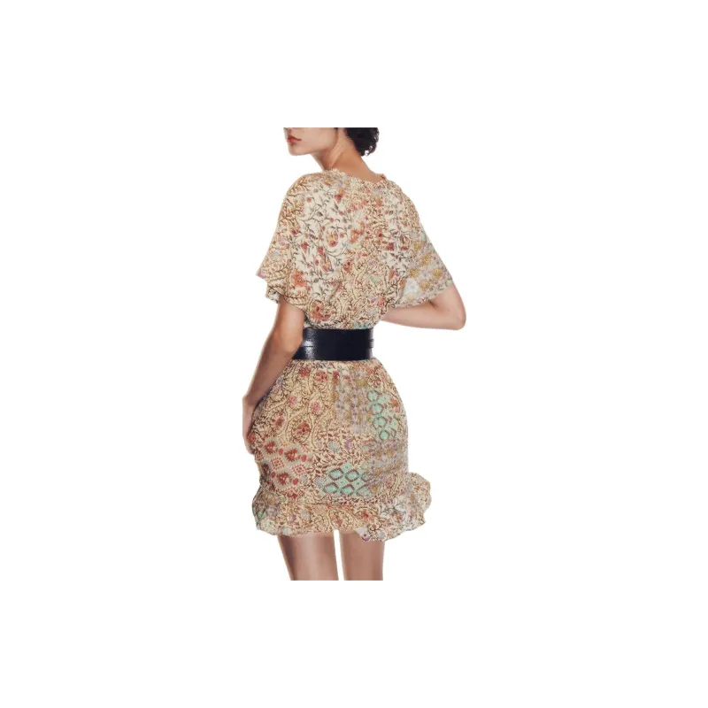 ZARA Short-Sleeved Dresses Women's Multicolor-1