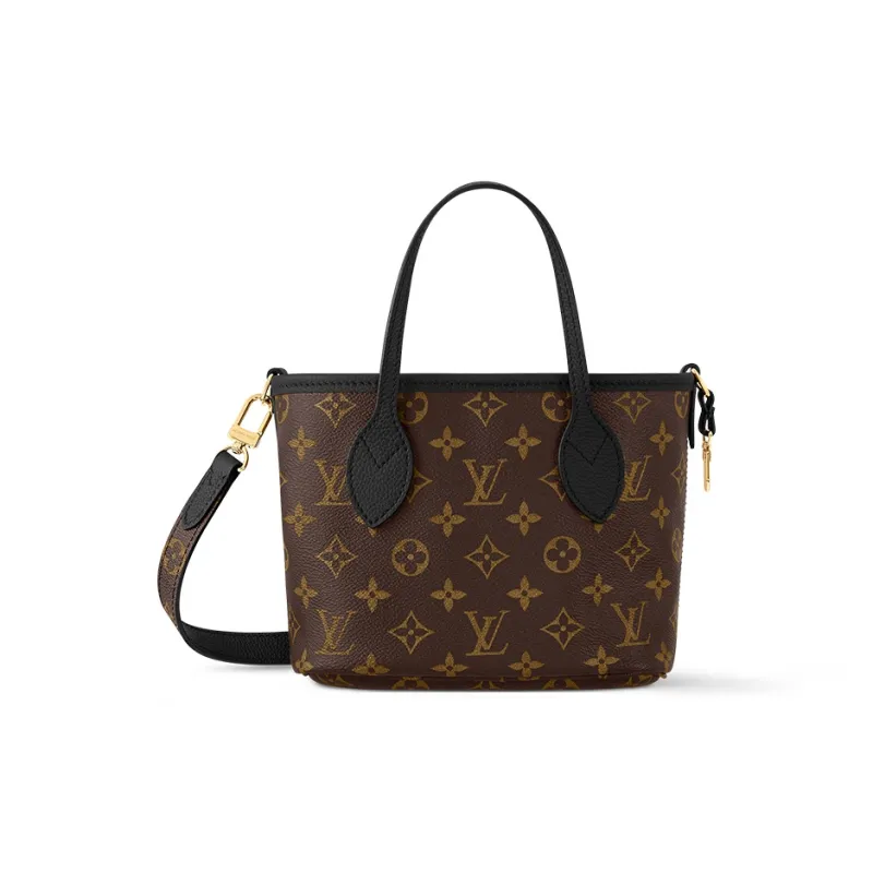 LOUIS VUITTON Neverfull Bandouliere Bb Inside Out Black/Monogram-1