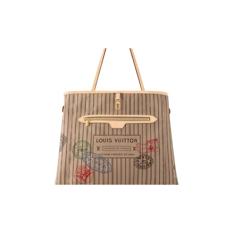 LOUIS VUITTON Neverfull Bandouliere Gm Inside Out Monogram/Beige-5
