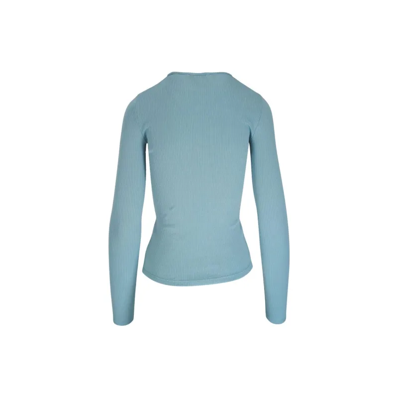 VINCE Ribbed knit Cotton T shirt-1