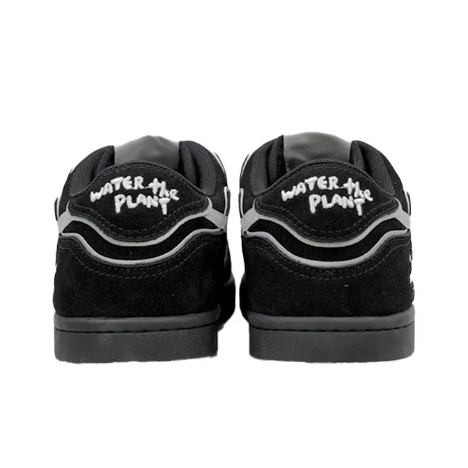 WATER THE PLANT Low Top Skateboard Shoes Unisex Black-4