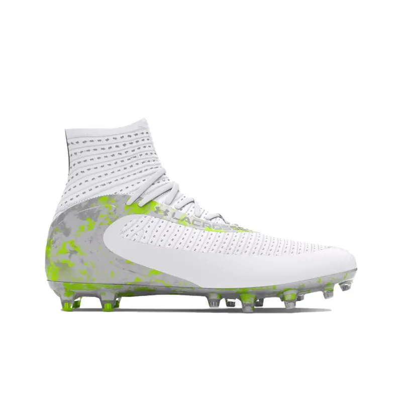 Under Armour Highlight Cushioning, Wear Resistant Soccer Shoes Unisex White-1
