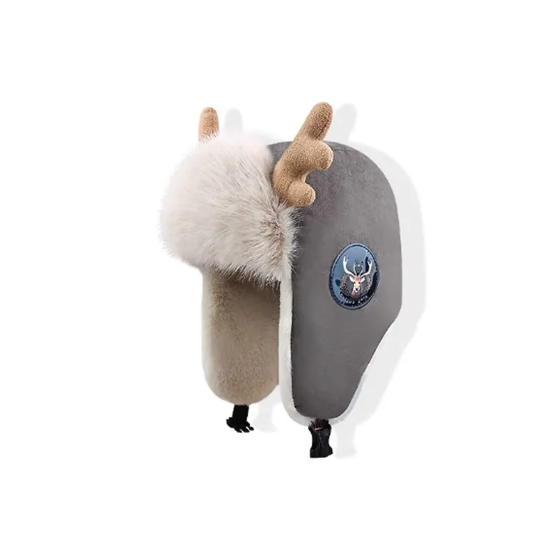Mulinsen Plush Leather Trapper Hats Unisex-6