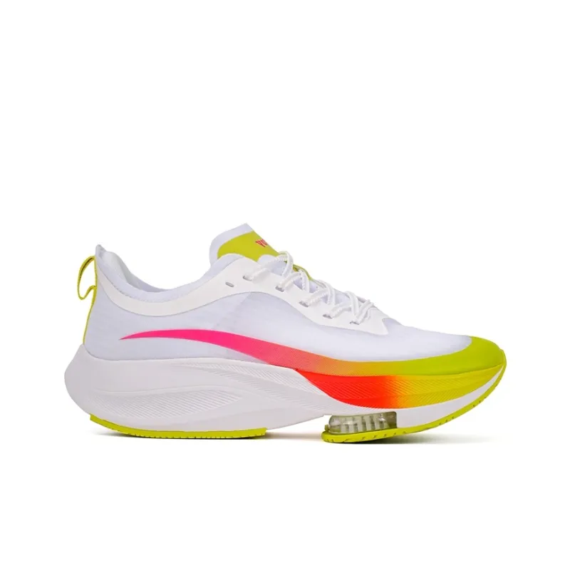 VOIT Running Shoes Unisex Low Top White Rainbow-1