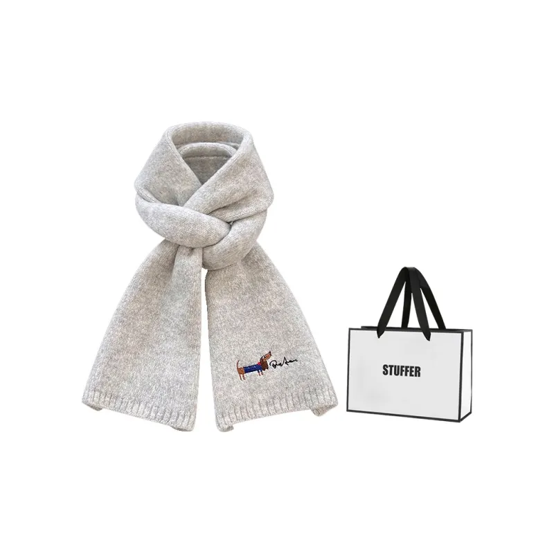 STUFFER Contains Wool Knit Scarves Unisex-6