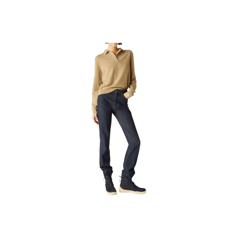 Loro Piana Aleks Pants Jeans Women's Dark Blue-1