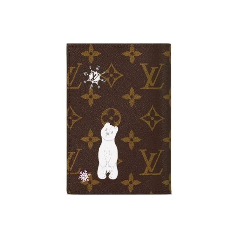 LOUIS VUITTON Passport Cover Monogram/Azur Frost-1