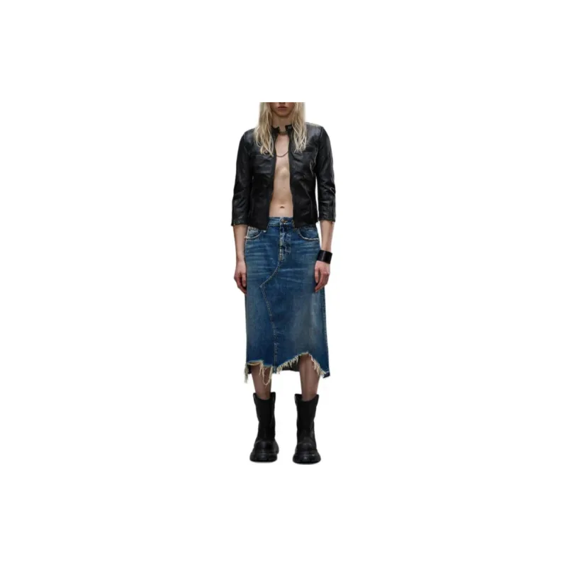 R13 Jesse Distressed Frayed Skirt-1