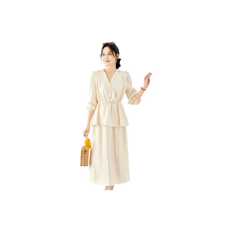 TERRE BLEUE Skirt Set Women's Apricot-1