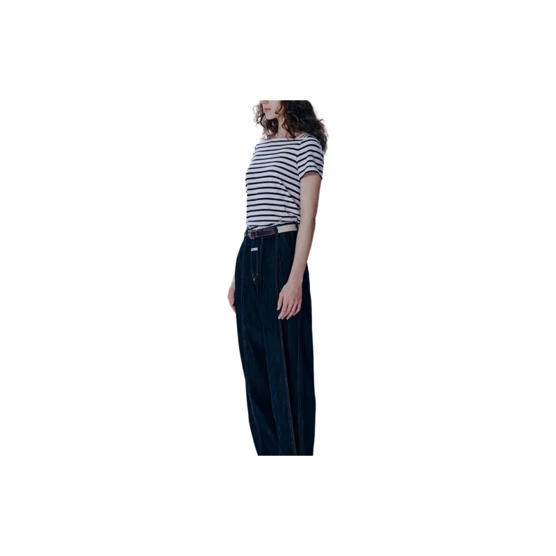 MARITHE FRANCOIS GIRBAUD SS24 Regular T Shirt Women's Marine Blue-4