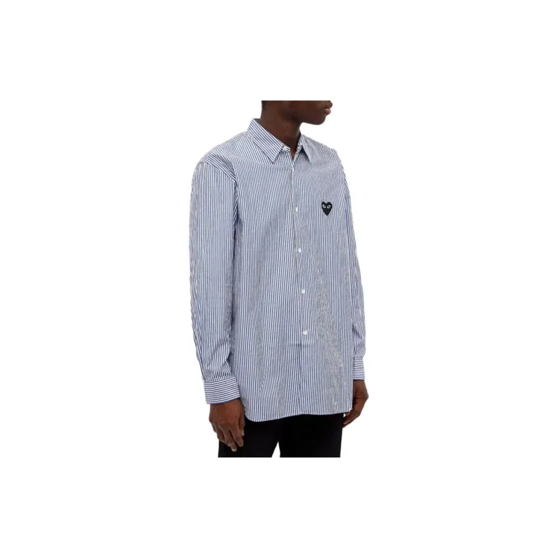 CDG Play Shirts Men Blue-4