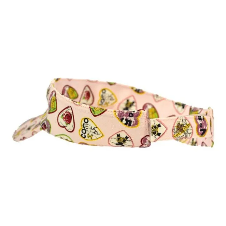 CHANEL 1990 2000s Valentine Visor Hat-1