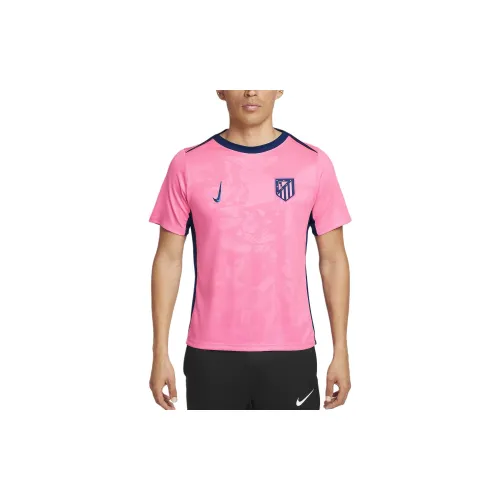 Nike ACADEMY Soccer Jerseys Men Pink Glow / Blue Hollow / Blue Hollow