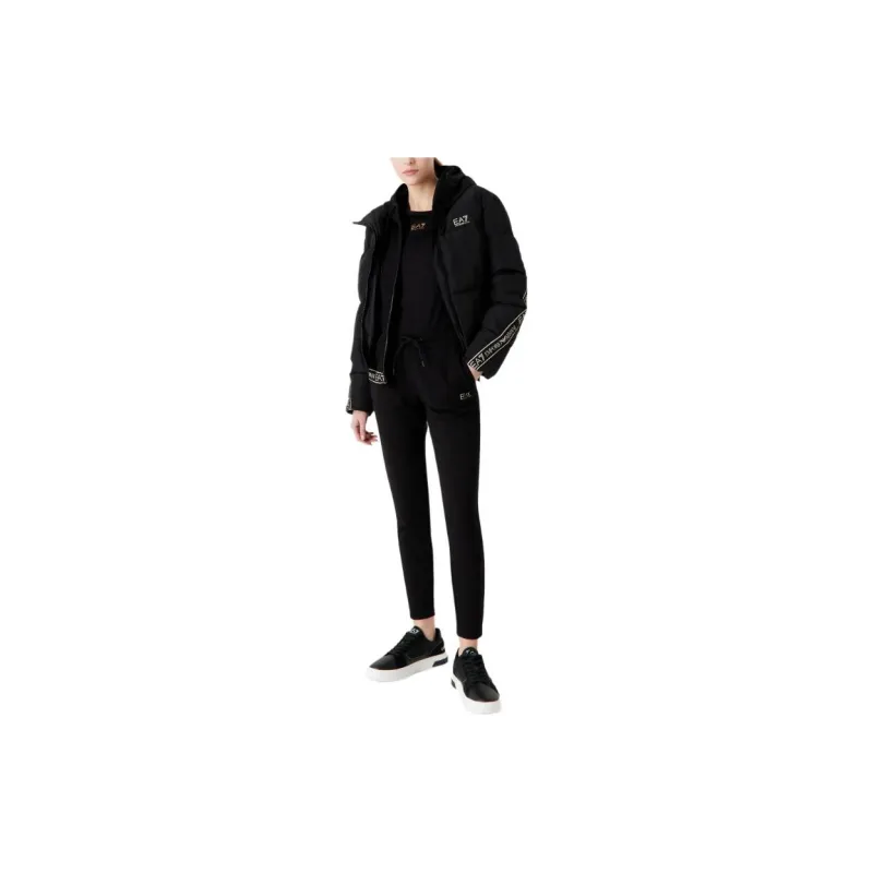 EMPORIO ARMANI EA7 SS24 Puffer Jacket Women's Black-2