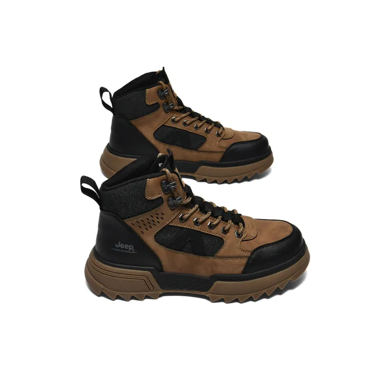 Jeep JEEP Anti-Slip Wear-Resistant High-Top Hiking Shoes Men's-2