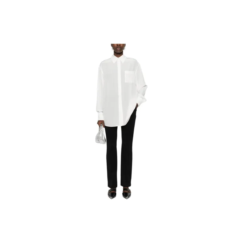 SportMax Buttoned Curved Hem Shirt-1