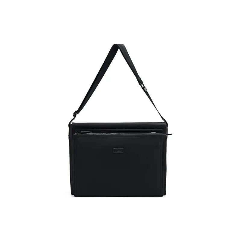 PEDRO Nylon Crossbody Bag, Shoulder Bag Men's Black/Light Taupe-2
