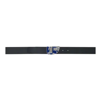 Burberry Calfskin Hardware Leather Belts Men's Black Width: 4CM