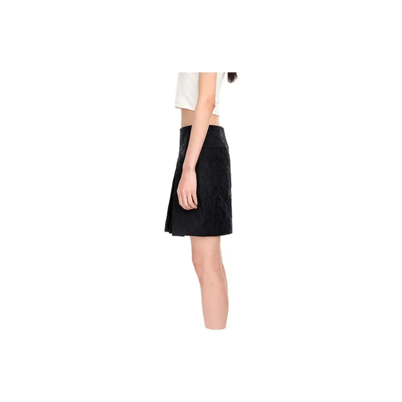 SHUSHUTONG Casual Short Skirts Women's Black-1