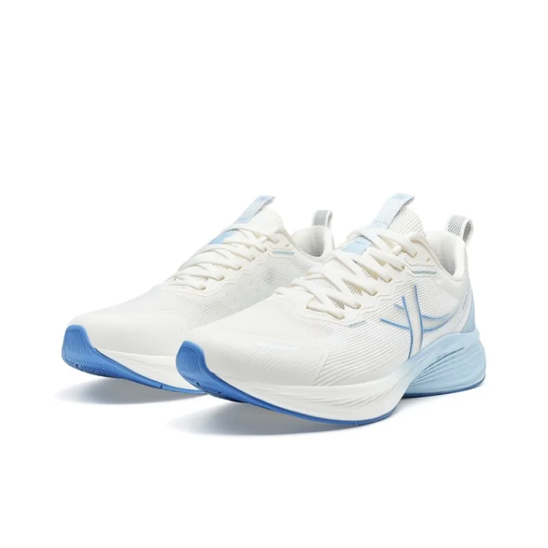 XTEP Cushioning Slip Resistant Low Top Casual Running Shoes Men's White Blue-2