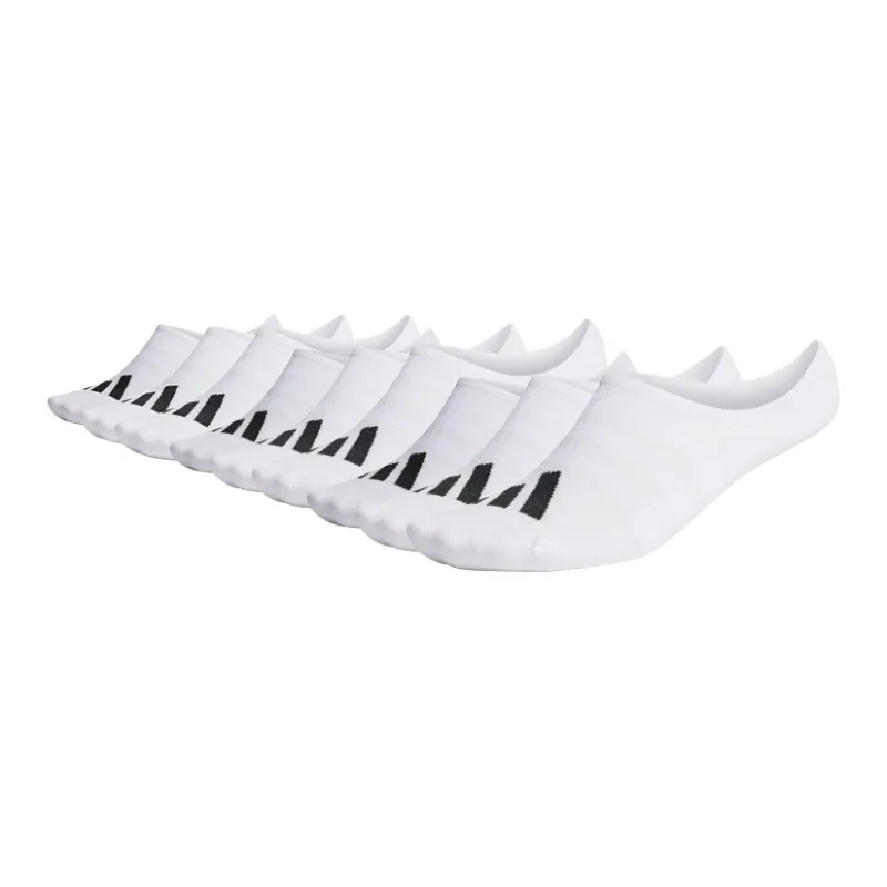 Adidas No Show Socks Men's White 9 Double Loads-0