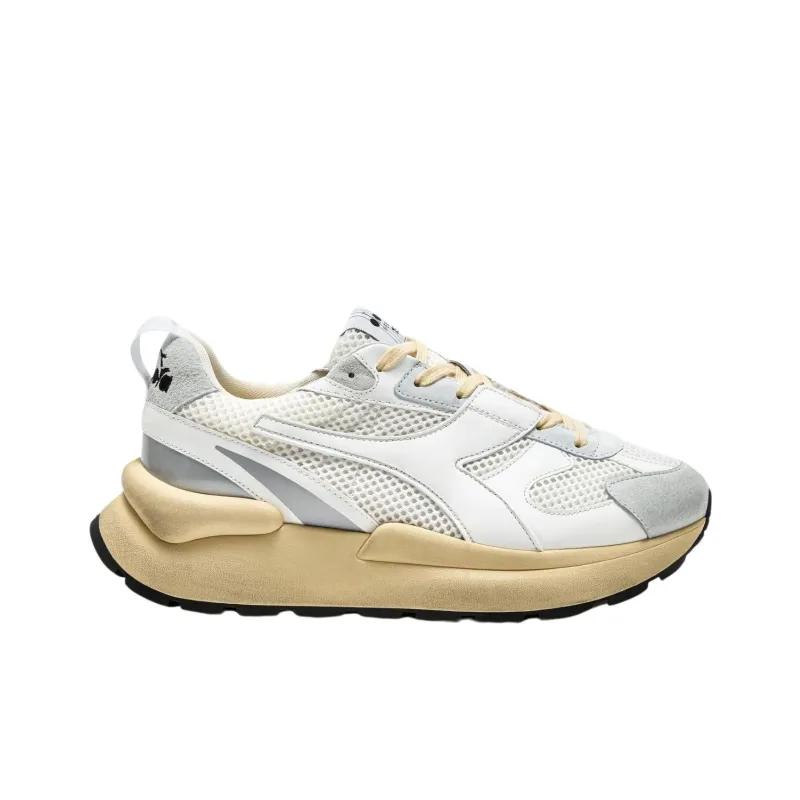 Diadora Heritage Anti Slip Wear Resistant Low Top Casual Shoes Women's White-1