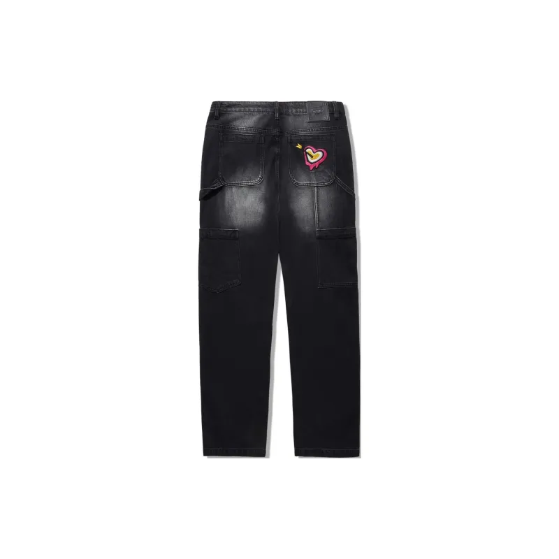 LiNing Jeans Men Denim Black-1