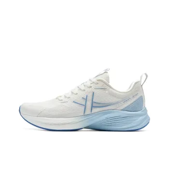 XTEP Cushioning Slip Resistant Low Top Casual Running Shoes Men's White Blue