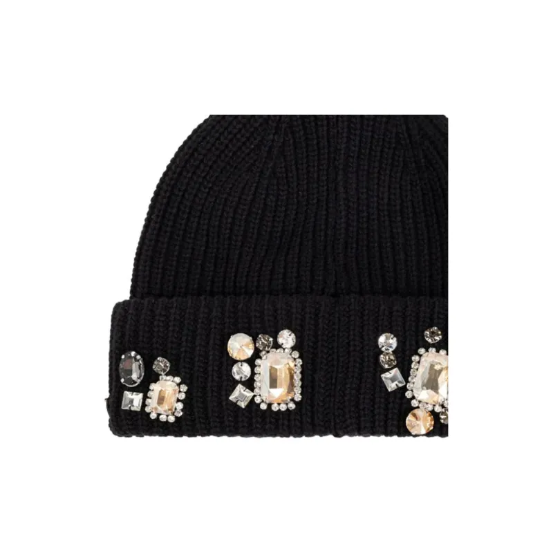 AMIRI Chunky Crystal Beanie Hat-2