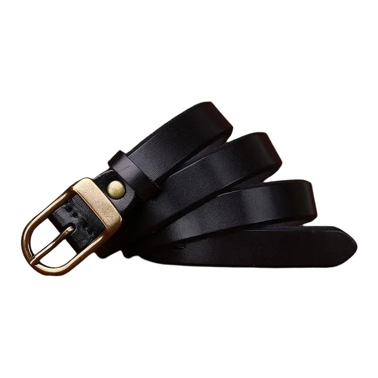 JEANSWEST Cow Leather Leather Belts Women's 2.4cm-4