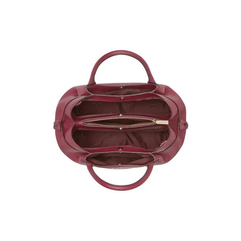 Kate Spade Litchi Grain Leather Shoulder Bag Crossbody Bag Small Size Women's Blackberry-Colored-3