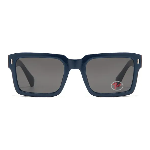 PSACSS PC Square Sunglasses Unisex Transparent Gray Stripes-10
