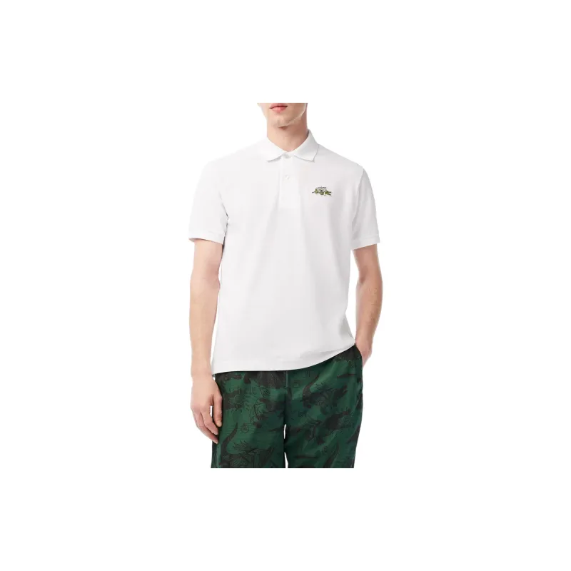 LACOSTE Logo-patch Organic Cotton Polo Top-3