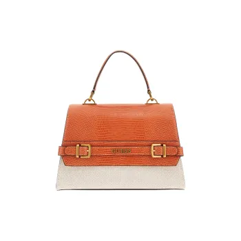 GUESS Cotton Shoulder Bag Crossbody Bag Handbag Regular Women's Orange