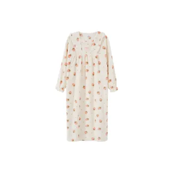 Ta Yan Winter Nightgown Women's Apricot