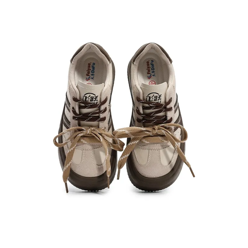 Dafu Leaps Forward German Army Trainers Anti-Slip And Wear-Resistant Breathable Low-Top Skateboard Shoes Women's-3