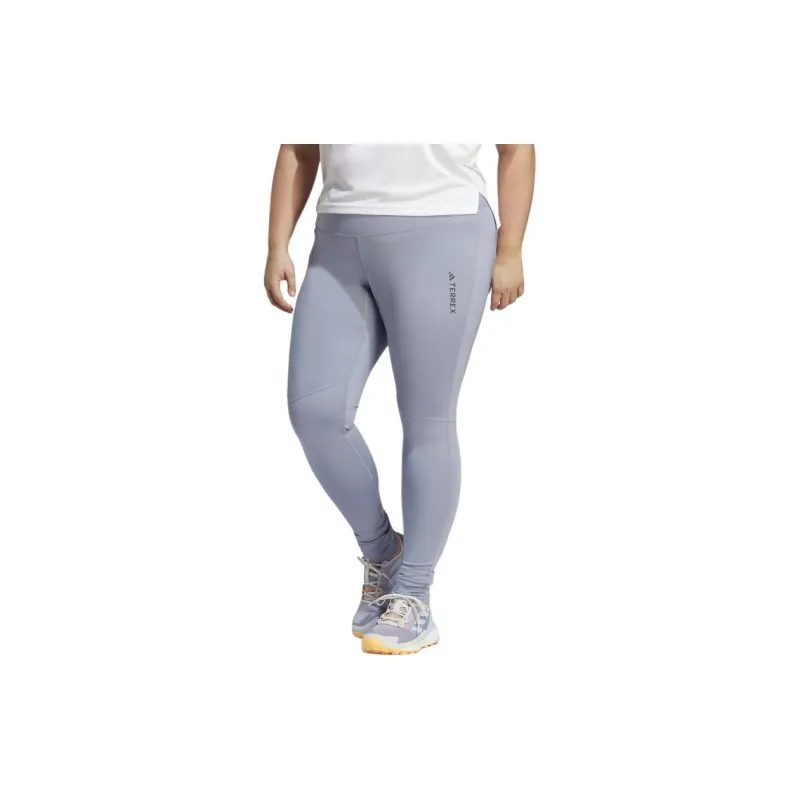 Adidas ULT MULTI LEGGINGS PLUS SIZE Leggings Women's Silver Purple-1