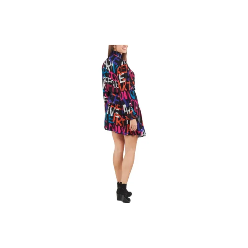Desigual Long Sleeved Dress Women's Multicolor-2