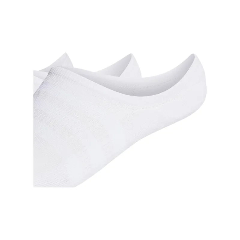 Adidas No Show Socks Men's White 9 Double Loads-2